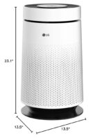 Purificador de Aire LG PuriCare AS330DWR0 360 grados con Clean Booster Wi-Fi ThinQ control de voz 310 pies cuadrados bla