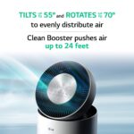 Purificador de Aire LG PuriCare AS330DWR0 360 grados con Clean Booster Wi-Fi ThinQ control de voz 310 pies cuadrados bla
