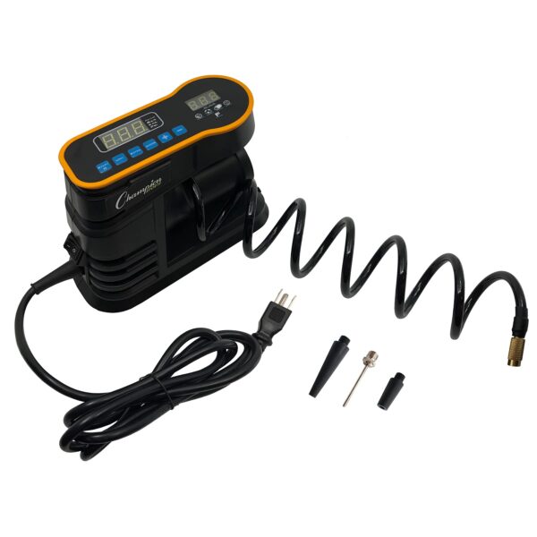 Champion Sports Bomba de aire digital, inflador electrónico para pelotas deportivas, portátil, bomba inteligente para ba