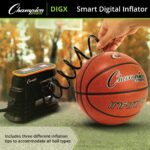 Champion Sports Bomba de aire digital, inflador electrónico para pelotas deportivas, portátil, bomba inteligente para ba