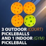 Lifetime Juego de pickleball profesional: incluye red de pickleball, 4 paletas, 3 bolas de pickleball para exteriores, 1