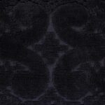 Colcha chenilla medallón acolchada Pan Overseas BSASKIBLK Better Trends Ashton 100% algodón King negro 120x110 pulgadas