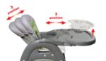 Badger Basket Envee II Silla alta convertible para bebé con asiento de alimentación infantil, asiento elevador y escrito