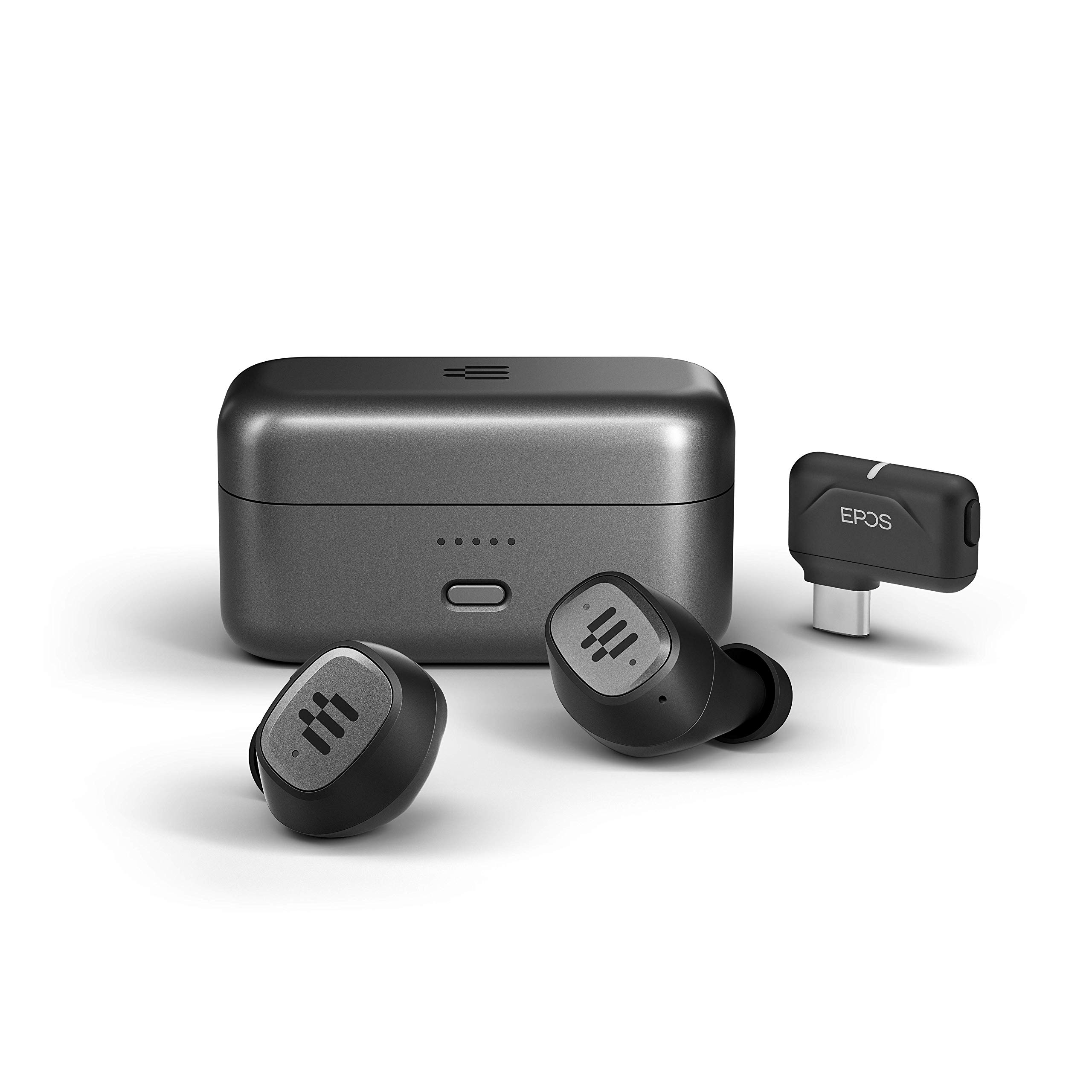 Version 1.0.0 Auriculares Inalámbricos para Juegos EPOS GTW 270 Hybrid 1000230 Bluetooth USB-C aptX Baja Latencia Diseño Cerrado Micró
