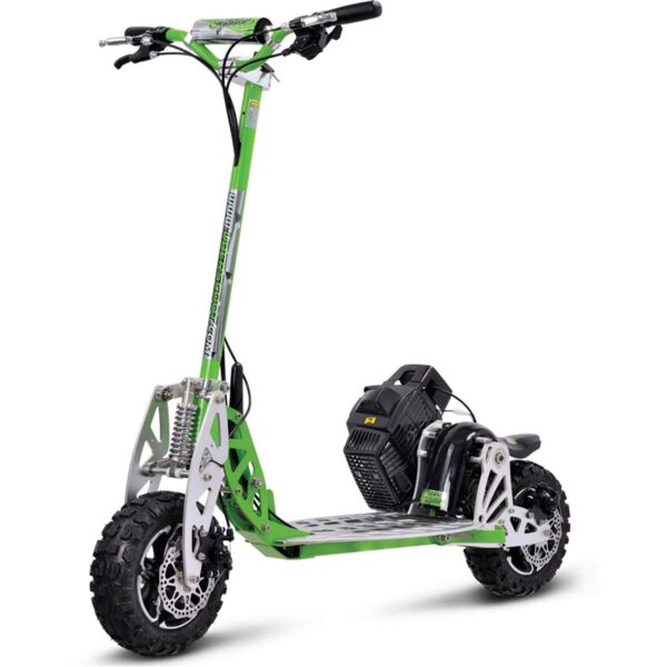 MotoTec /UberScoot 70x Patinete de gas de 2 velocidades Verde