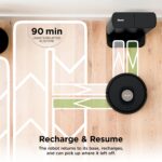SharkNinja AV2501AE Robot Aspirador con IA | Base Autovaciante XL HEPA Sin Bolsa 60 Días | Navegación LIDAR | Compatible