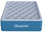 Colchon de aire cama inflable Boyd Sleep BR9717CPE17DB tamano matrimonial terciopelo felpa 17 pulgadas azul bomba intern