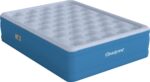 Colchon de aire cama inflable Boyd Sleep BR9717CPE17DB tamano matrimonial terciopelo felpa 17 pulgadas azul bomba intern