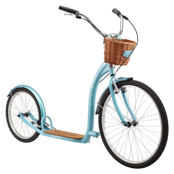 Schwinn - Patinete Shuffle para adultos con rueda delantera de 26 pulgadas, rueda trasera de 20 pulgadas, frenos lineale