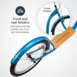 Schwinn - Patinete Shuffle para adultos con rueda delantera de 26 pulgadas, rueda trasera de 20 pulgadas, frenos lineale