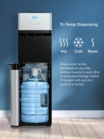 Despachador de agua de carga inferior Brio CLNLPOU520SCF2 con filtro de 2 etapas tres temperaturas caliente fría y tempe