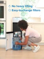 Despachador de agua de carga inferior Brio CLNLPOU520SCF2 con filtro de 2 etapas tres temperaturas caliente fría y tempe