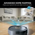 Robot Aspirador SharkNinja AV2001 con Navegación Láser LIDAR Cepillo Autolimpiante y Detección de Objetos Gris
