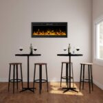 Chimenea Eléctrica Pared/Empotrada Trademark Global 220055OHI 50" Llama LED Tronco