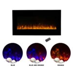 Chimenea Eléctrica Pared Northwest Trademark 210540FQK 42 Pulgadas LED Calor Ajustable Control Remoto