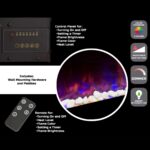 Chimenea Eléctrica Pared Northwest Trademark 210540FQK 42 Pulgadas LED Calor Ajustable Control Remoto