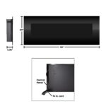 Chimenea Eléctrica Decorativa Pared Trademark Global 755882ARY 54" LED Sin Calor Control Remoto
