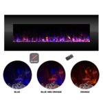 Chimenea Eléctrica Decorativa Pared Trademark Global 755882ARY 54" LED Sin Calor Control Remoto