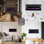 Chimenea Eléctrica Decorativa Pared Trademark Global 755882ARY 54" LED Sin Calor Control Remoto