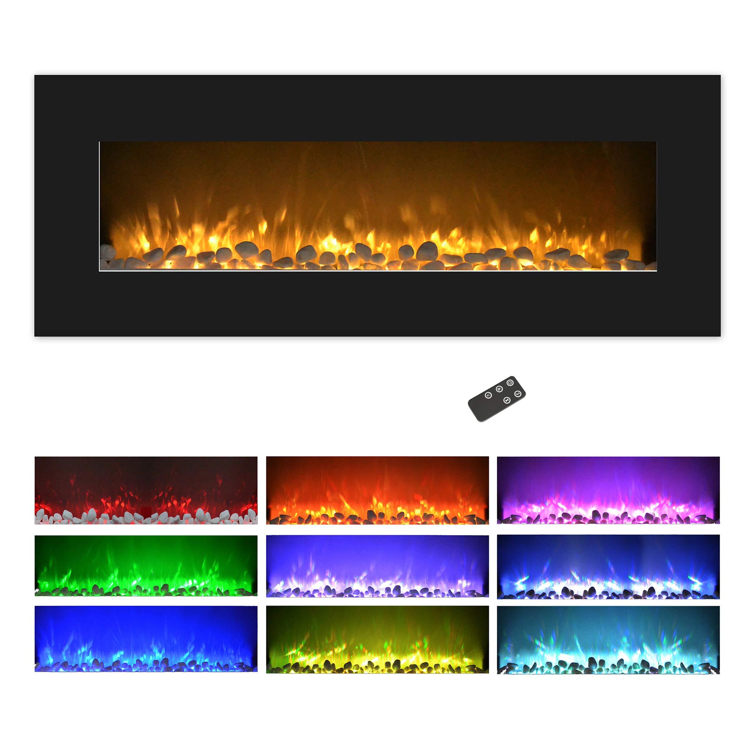 Version 1.0.0 Chimenea Eléctrica Pared Northwest Trademark 157165BZB 50 Pulgadas LED Calor Ajustable Control Remoto