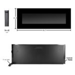 Chimenea Eléctrica Pared Northwest Trademark 157165BZB 50 Pulgadas LED Calor Ajustable Control Remoto