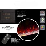 Chimenea Eléctrica Pared Northwest Trademark 157165BZB 50 Pulgadas LED Calor Ajustable Control Remoto