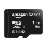 Amazon Basics Tarjeta de memoria microSDXC con adaptador de tamaño completo, A2, U3, velocidad de lectura de hasta 100 M