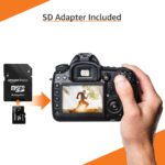 Amazon Basics Tarjeta de memoria microSDXC con adaptador de tamaño completo, A2, U3, velocidad de lectura de hasta 100 M