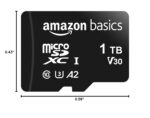 Amazon Basics Tarjeta de memoria microSDXC con adaptador de tamaño completo, A2, U3, velocidad de lectura de hasta 100 M
