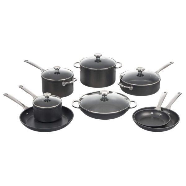 Batería de cocina antiadherente endurecido Le Creuset TNSP0013 juego de 13 piezas