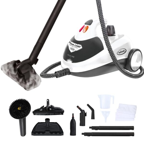 Limpiador de vapor multisuperficie Ewbank SC1800 1800W con accesorios para alfombras azulejos pisos tapicería coche baño