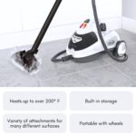 Limpiador de vapor multisuperficie Ewbank SC1800 1800W con accesorios para alfombras azulejos pisos tapicería coche baño