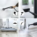Limpiador de vapor multisuperficie Ewbank SC1800 1800W con accesorios para alfombras azulejos pisos tapicería coche baño