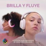 Logitech G735 981-001082 Auriculares Inalambricos para Juegos RGB LIGHTSYNC Bluetooth Microfono Desmontable PC