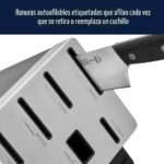 HENCKELS Solution - Juego de cuchillos afilados como navajas de 16 piezas, cuchillo de chef, cuchillo de pan, cuchillo p