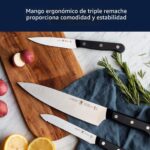 HENCKELS Solution - Juego de cuchillos afilados como navajas de 16 piezas, cuchillo de chef, cuchillo de pan, cuchillo p