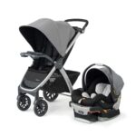 Sistema de viaje 3 en 1 Chicco Bravo 00079632920070 cochecito plegado rápido asiento auto KeyFit 30 Camden negro
