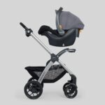 Sistema de viaje 3 en 1 Chicco Bravo 00079632920070 cochecito plegado rápido asiento auto KeyFit 30 Camden negro
