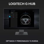 Volante de Carreras Direct Drive 11 Nm Logitech G PRO 941-000175 PS5 PS4 PC Tecnología TRUEFORCE Paletas Magnéticas Dobl