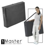 Master Massage Zephyr - Mesa de masaje portátil y ligera, mesa de tatuaje, cama de spa (negro, granate)