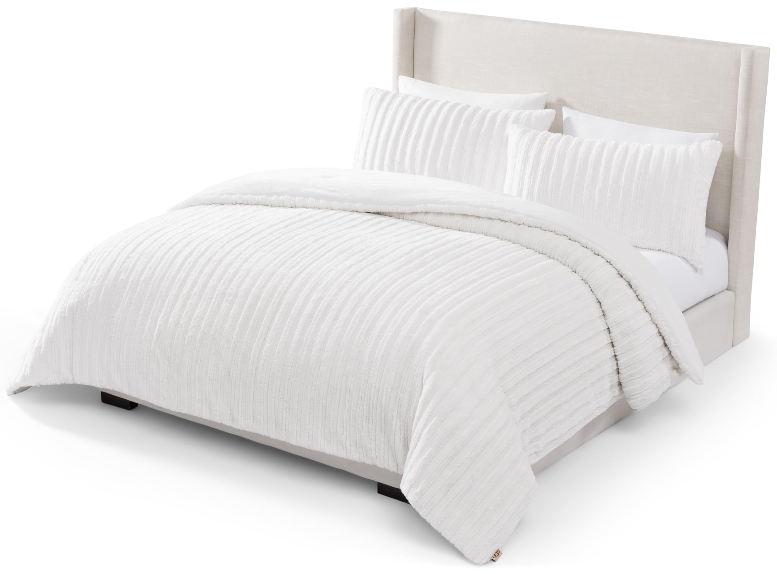 Version 1.0.0 Britannica Home Fashions UGG 13080 juego de edredon King felpa piel sintetica suave calido hipoalergenico lavable 3 piez