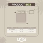 Britannica Home Fashions UGG 13080 juego de edredon King felpa piel sintetica suave calido hipoalergenico lavable 3 piez