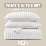 Britannica Home Fashions UGG 13080 juego de edredon King felpa piel sintetica suave calido hipoalergenico lavable 3 piez