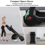 Caminadora GYMAX plegable 3.0 HP motor silencioso pantalla tactil HD Bluetooth control app