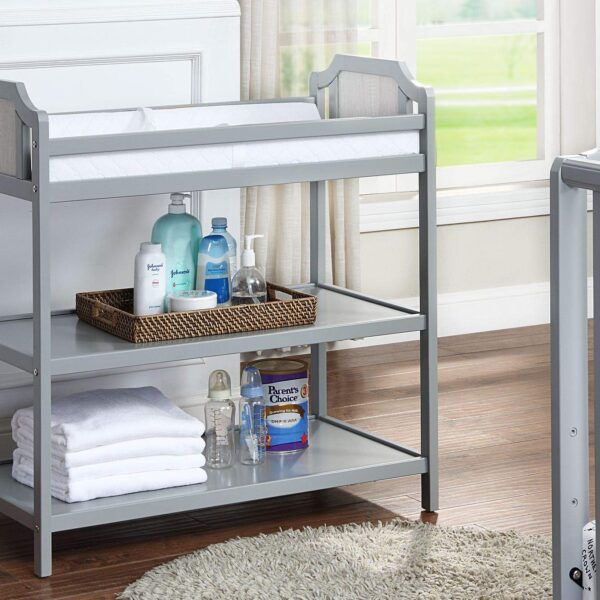 Suite Bebe Cambiador Brees en abedul gris y vintage
