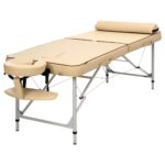Master Massage 28 "Violeta Deporte Tamaño Ultra Ligero Aluminio Portátil Masaje Mesa Paquete En Negro, 1 unidad