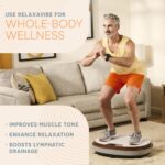 Lifepro RelaxaVibe - Máquina de ejercicios con placa de vibración 4D, otomana calentada, 3 motores y máquina de platafor