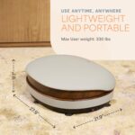 Lifepro RelaxaVibe - Máquina de ejercicios con placa de vibración 4D, otomana calentada, 3 motores y máquina de platafor