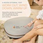Lifepro RelaxaVibe - Máquina de ejercicios con placa de vibración 4D, otomana calentada, 3 motores y máquina de platafor