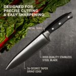 Chicago Cutlery Insignia Triple Rivet Poly (18 piezas) Juego de bloques de cuchillos de cocina con bloque de madera y af